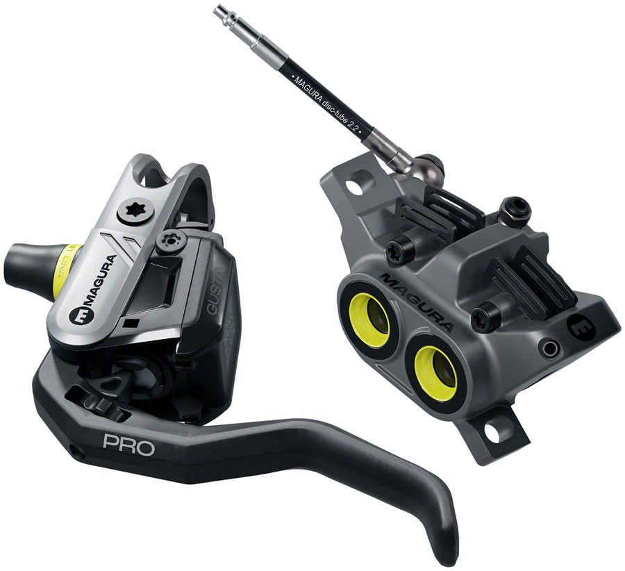 Magura Gustav Pro Disc Brake and Lever – Front or Rear, Post Mount, 4-Piston,