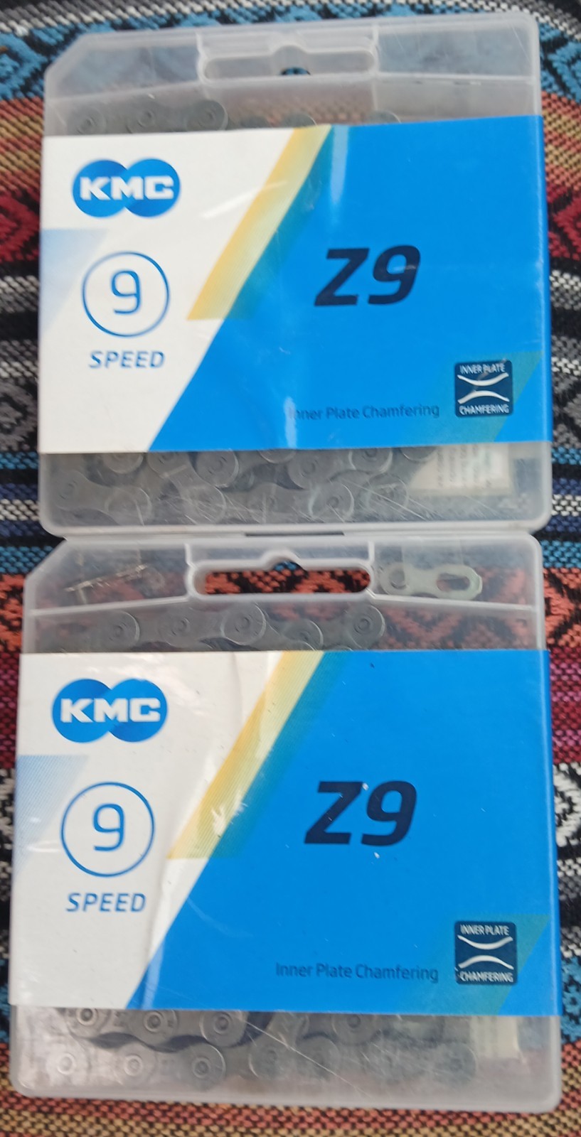 KMC Z9 9-Speed Bicycle Chain-116 Links-Silver-NEW IN ORIGINAL PACKAGING