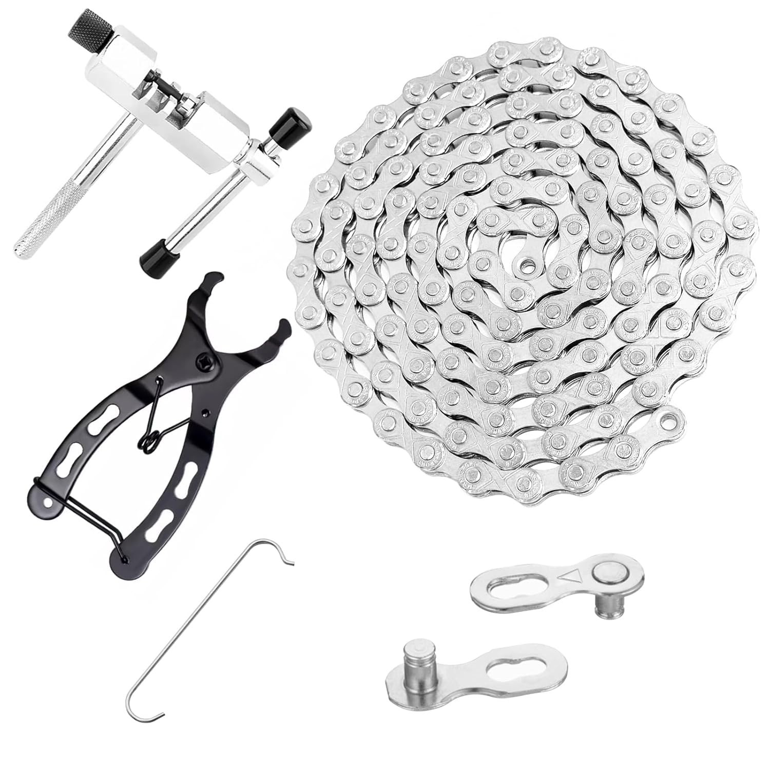 Bike Mechanic Repair Kit for 6/7/8 Speed Chains, Includes Link Plier & Breaker