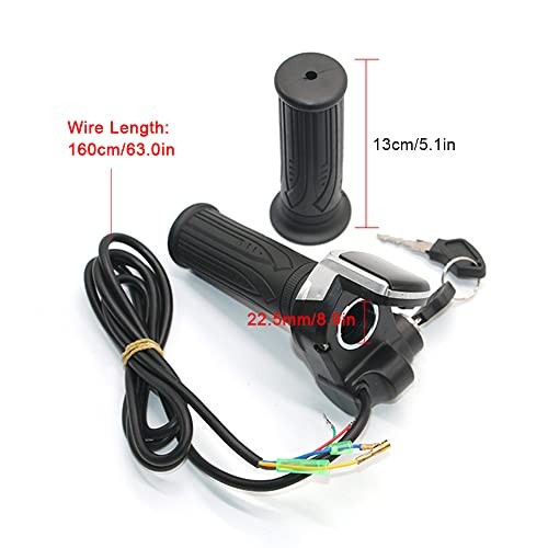 HUIOP Electric Bike Grip/36V/48V Electric Bike Grip Throttle with LCD 24V
