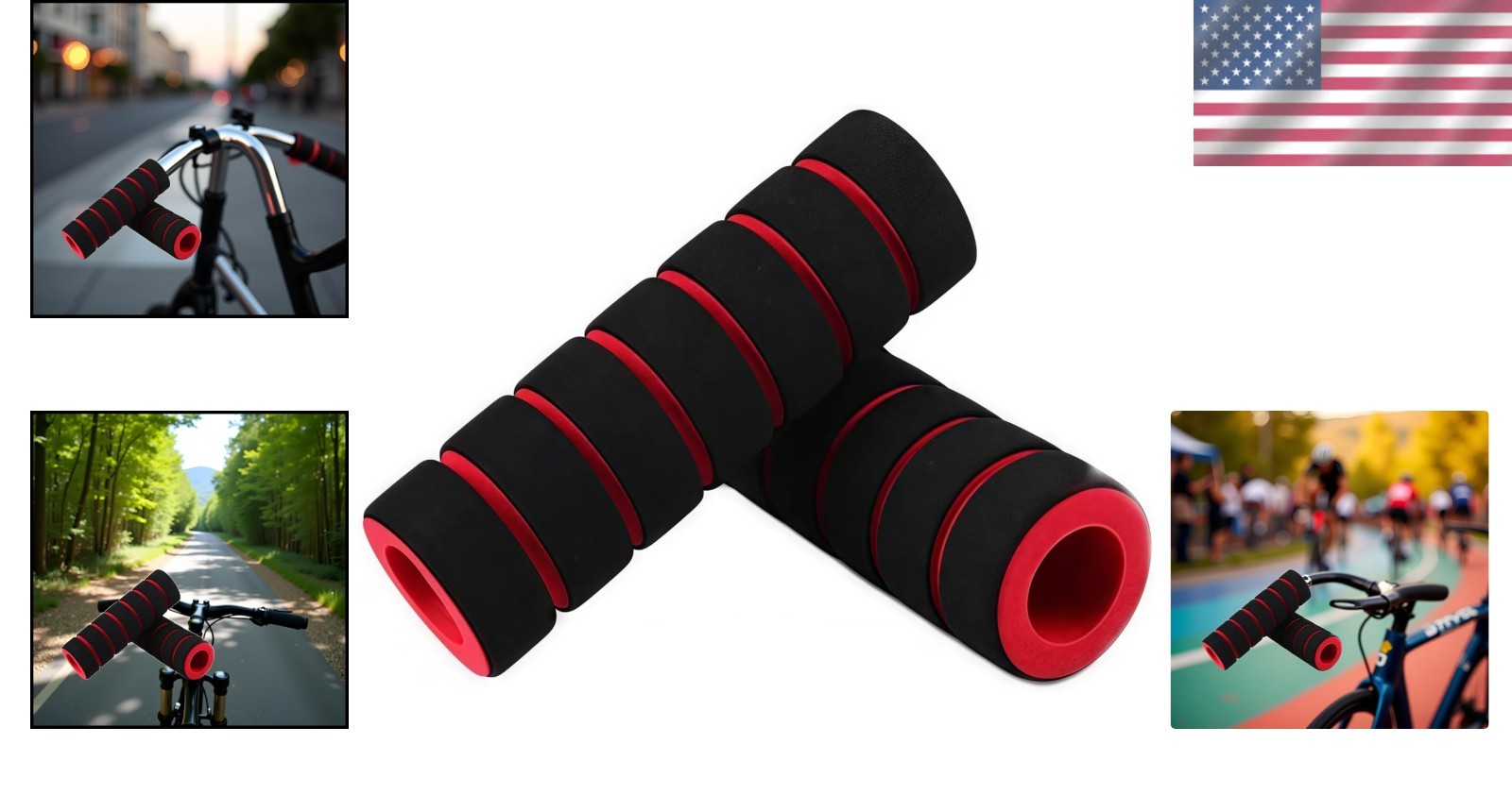 2pcs Grip Puppy Motorcycle Foam Anti-Vibration Comfort Handlebar Grip Cover