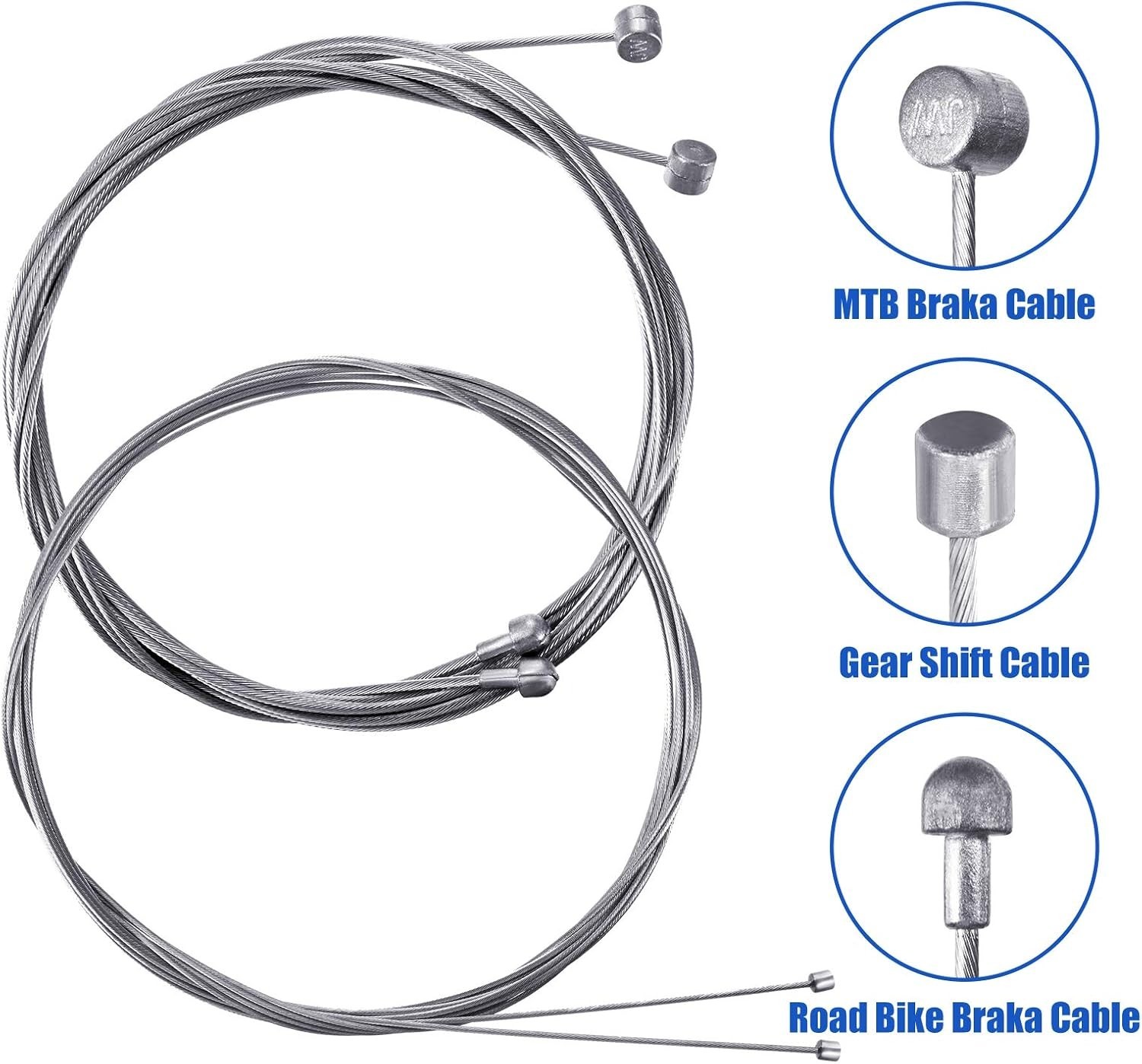 Durable Stainless Steel Bicycle Brake and Shifter Cable Kit – Maintenance Supply