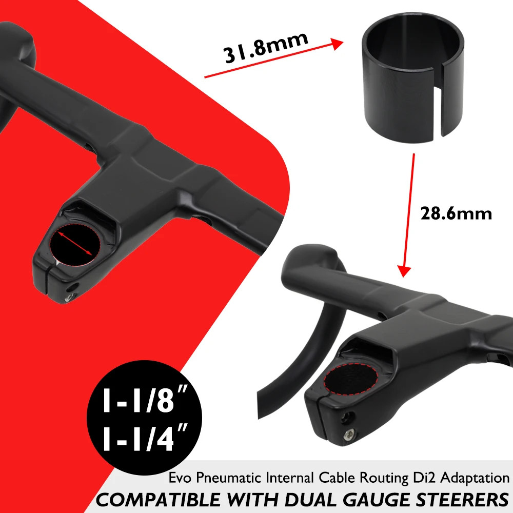 Full Carbon Integrated Drop Bar 6 Degree Flare Road Bike Aero Handlebar