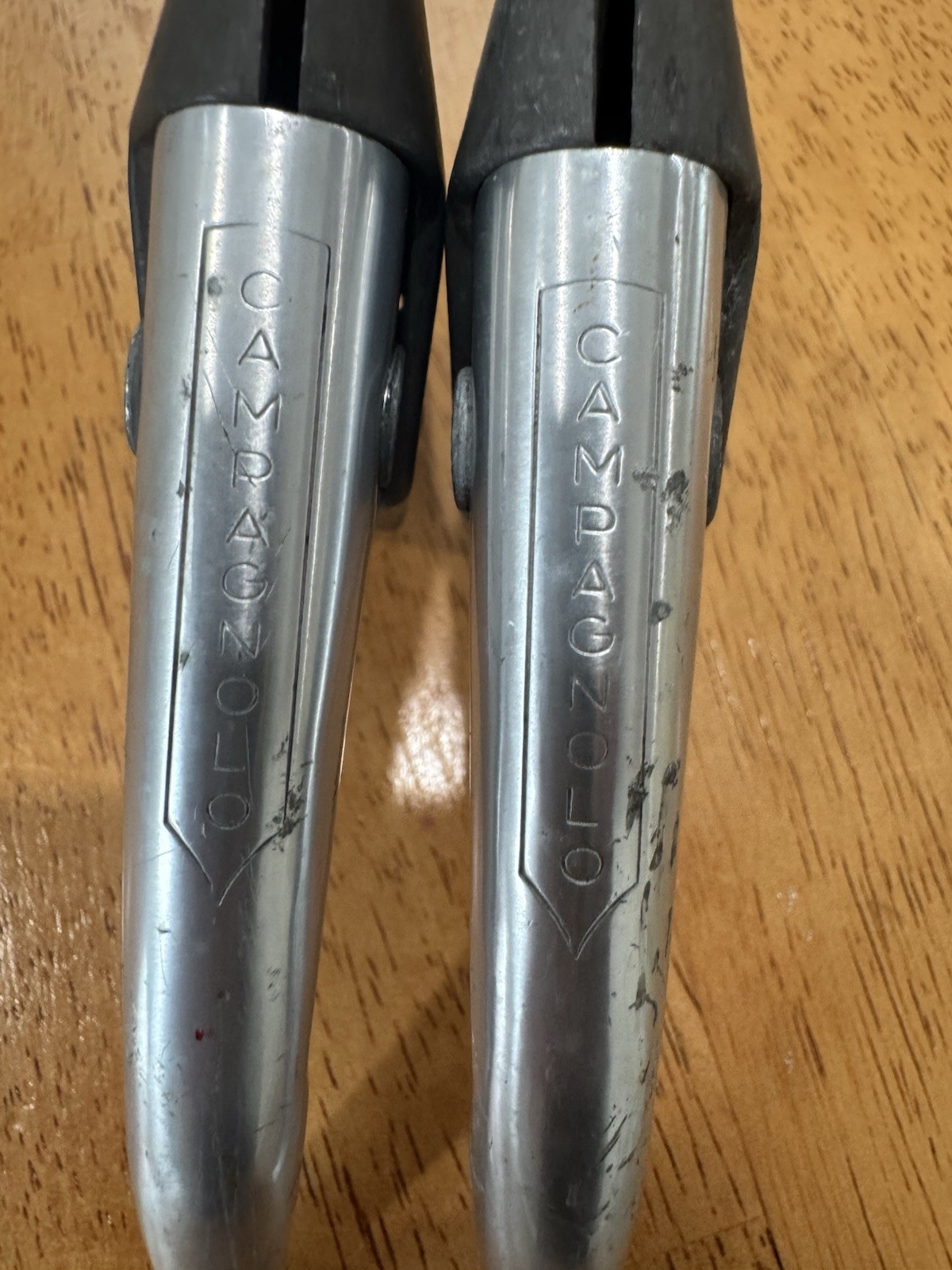 1970’s Vintage Campagnolo Nuovo Record F & R #2030 Brake Levers No Hoods Nonaero
