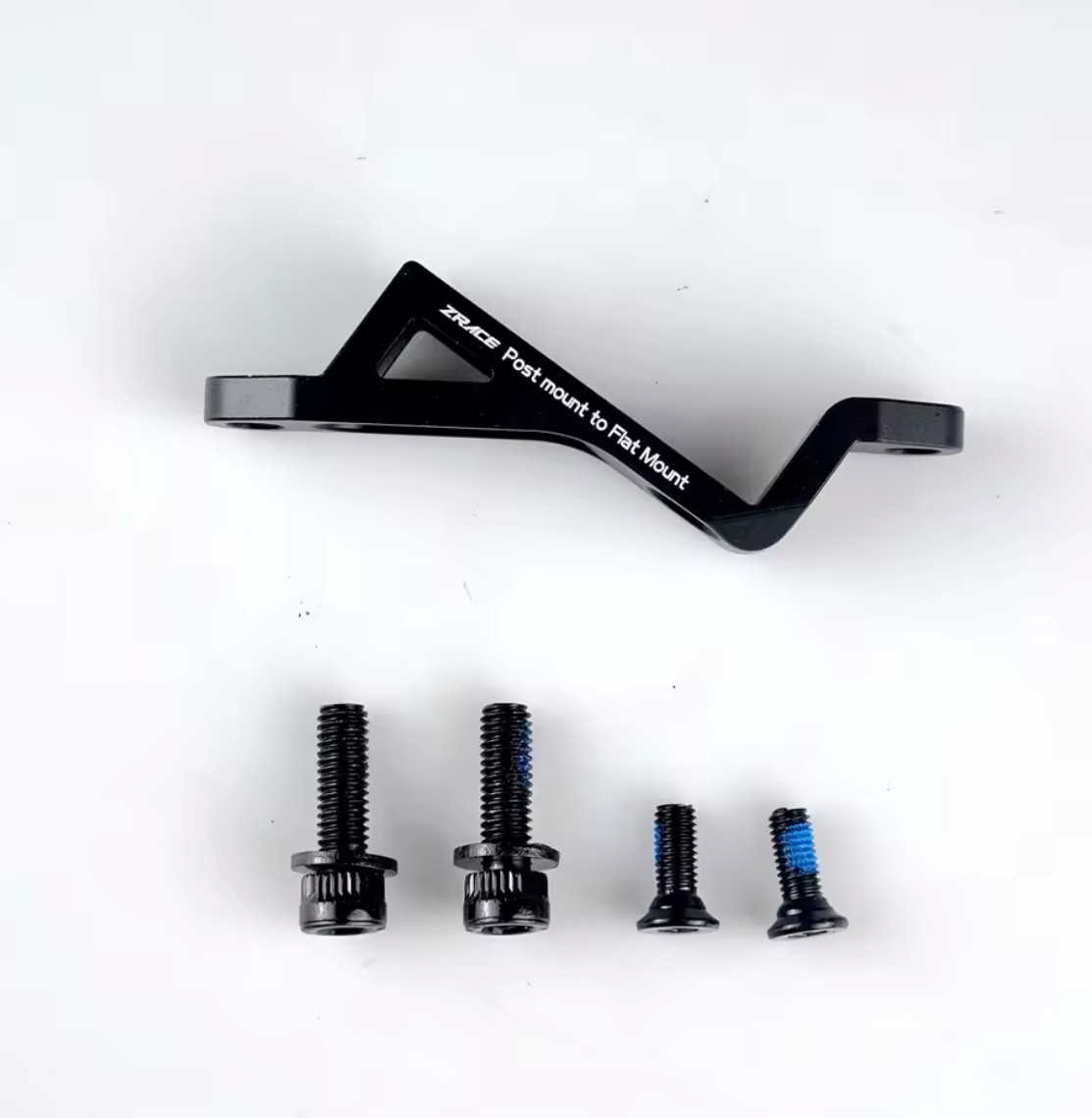 ZRACE Post Mount to Flat Mount Brake Adapter, +20mm 140-160, Post to Flat Mount