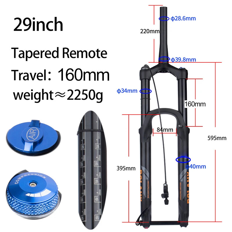 XC DH AM Mountain Bike Suspension Fork 175mm Travel Fork Thru Axle Boost Fork
