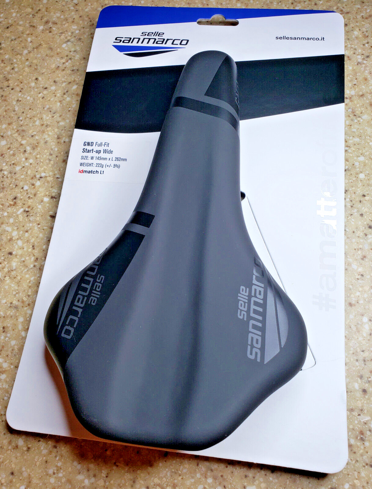 NEW NIB Selle San Marco GND Full Fit Wide Bicycle Saddle Black 222g W145 L262mm