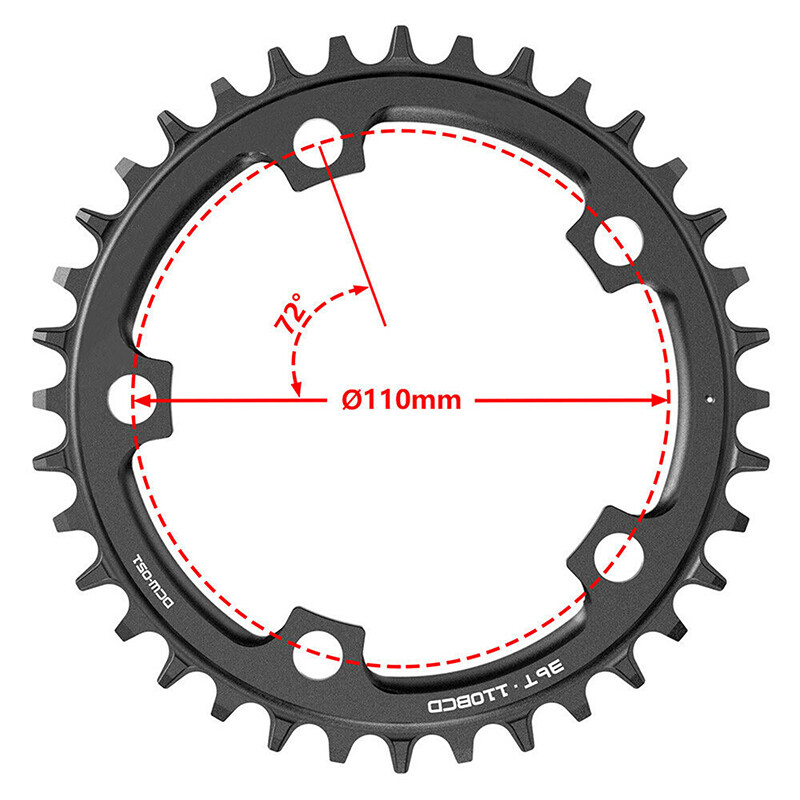 110BCD Chainring Narrow Wide Round Chain Ring 36 38 40 42 44T for Mountain Bike