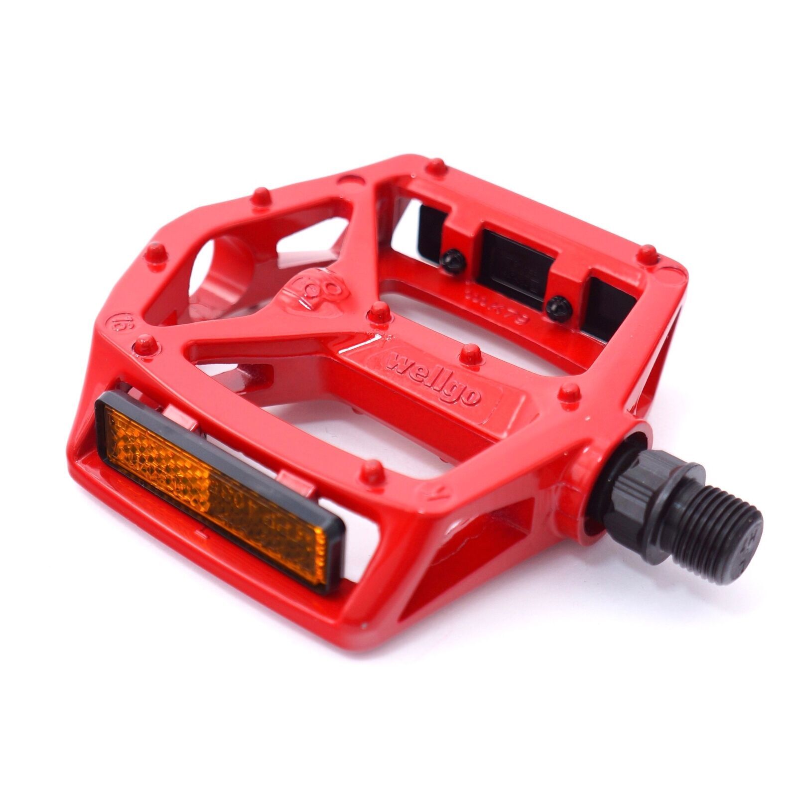 WELLGO MG-3 Fixed Pin Bike Pedals for MTB BMX DH Platform 9/16” Black Red Blue