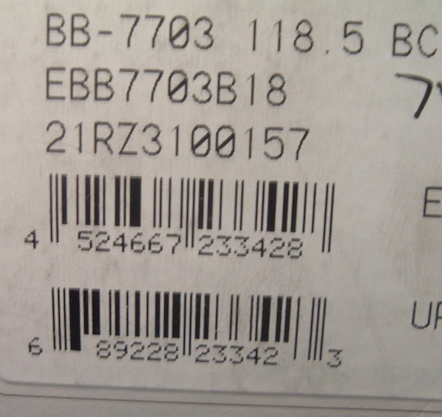 Shimano Dura Ace BB-7703 Sealed Cartridge NEW Bottom Bracket-68×118.5MM-’12 -NIB