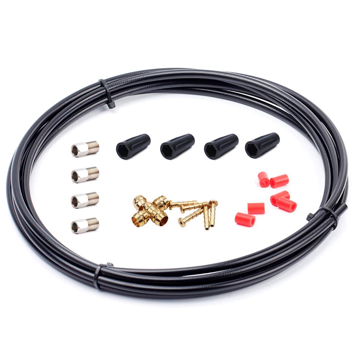 2500mm Bicycle Hydraulic Disc Brake Hose Complete Kit for Shimano BH59 System…
