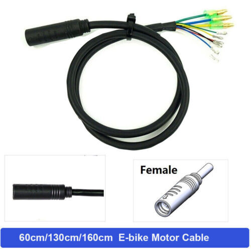 E-Bike Motor Extension Cable Julet 9 Pin Female Adapter 60/130/160cm Wire