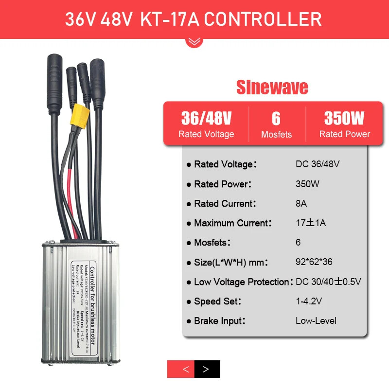 36V 250W 350W 48V 500W 750W 1000W 1500W Waterproof Brushless E-bike Controller