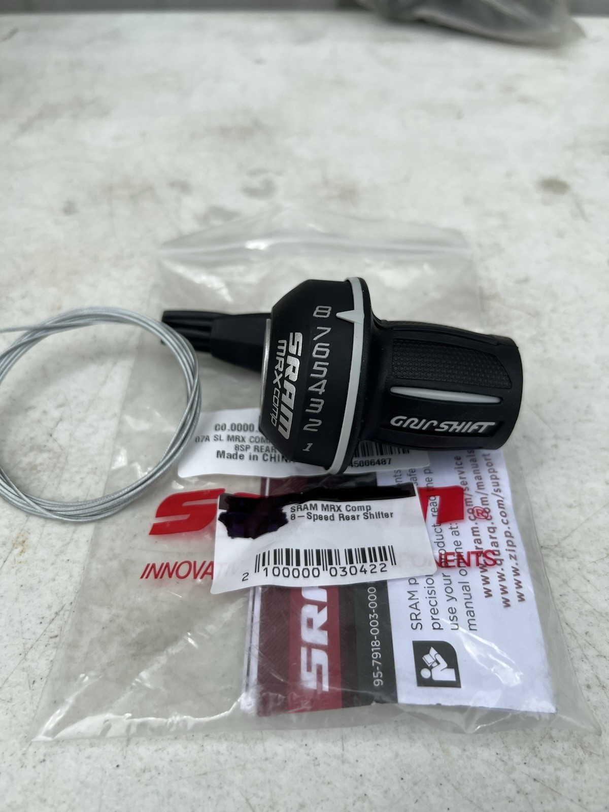 SRAM MRX Comp Gripshift Shifter 8 speed Mountain MTB Rear Shimano Compatible