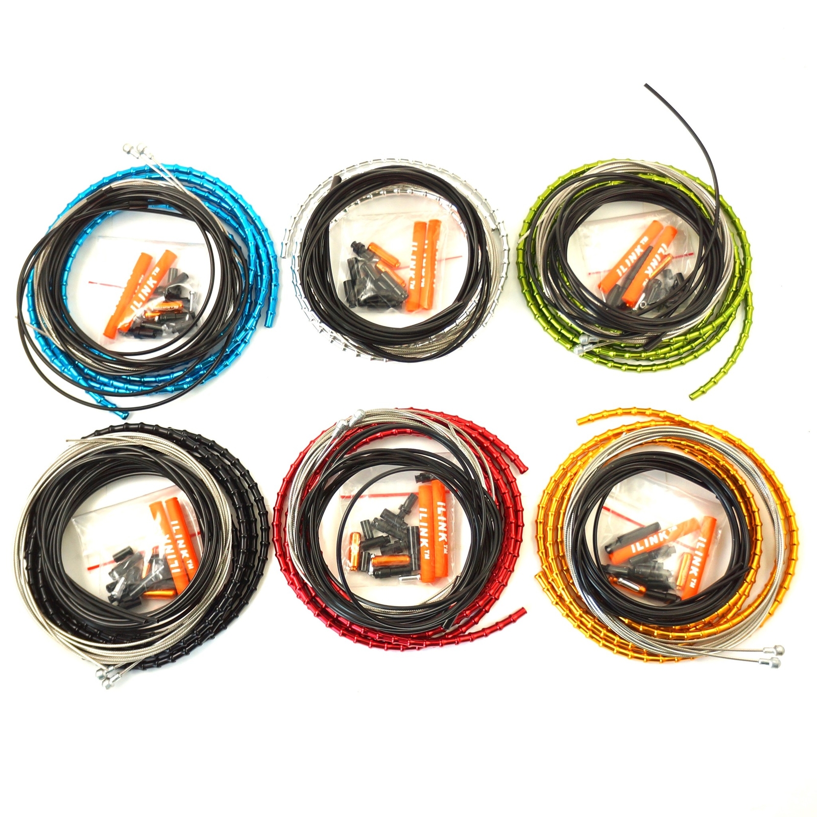 6 Colors Alligator I-Link 5mm MTB Bike Brake cable set 31 strand Superior Shine