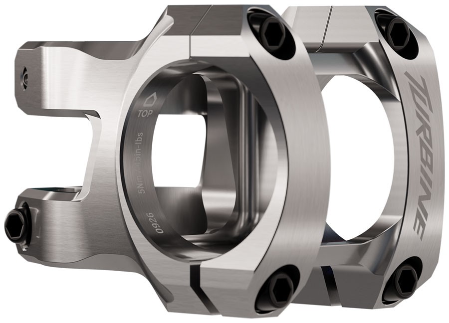 RaceFace Turbine Stem – 40mm, 35mm Clamp, +/-0, 1 1/8″, Silver