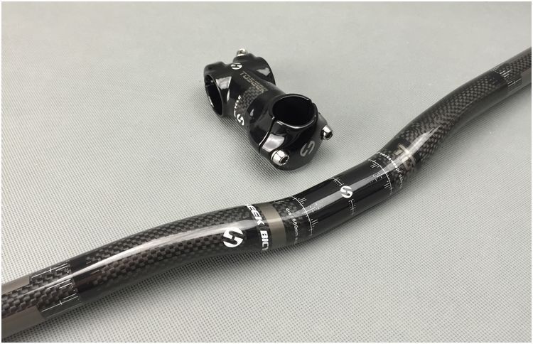 Carbon MTB Road fixie Bicycle Stems Kids Bike Riser bar Short Handlebar Stem Kit