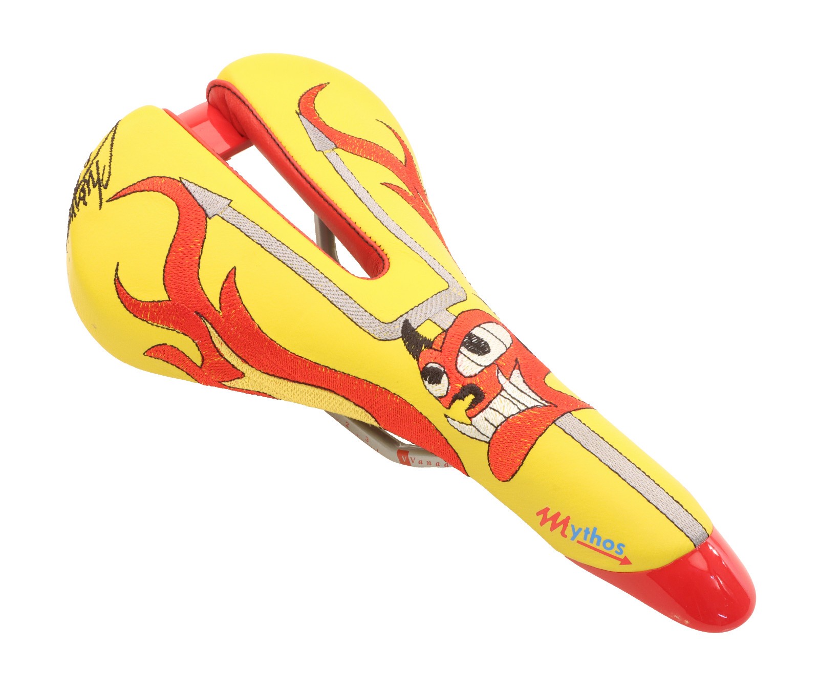 Selle Italia Mythos Saddle Claudio Chiappucci El Diablo Yellow/Red NIB NOS NEW