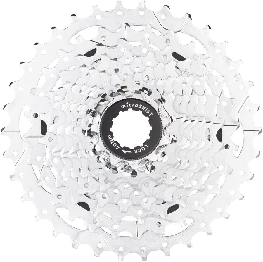 microSHIFT H11 Cassette – 11 Speed, 11-34T, Silver, Chrome Plated
