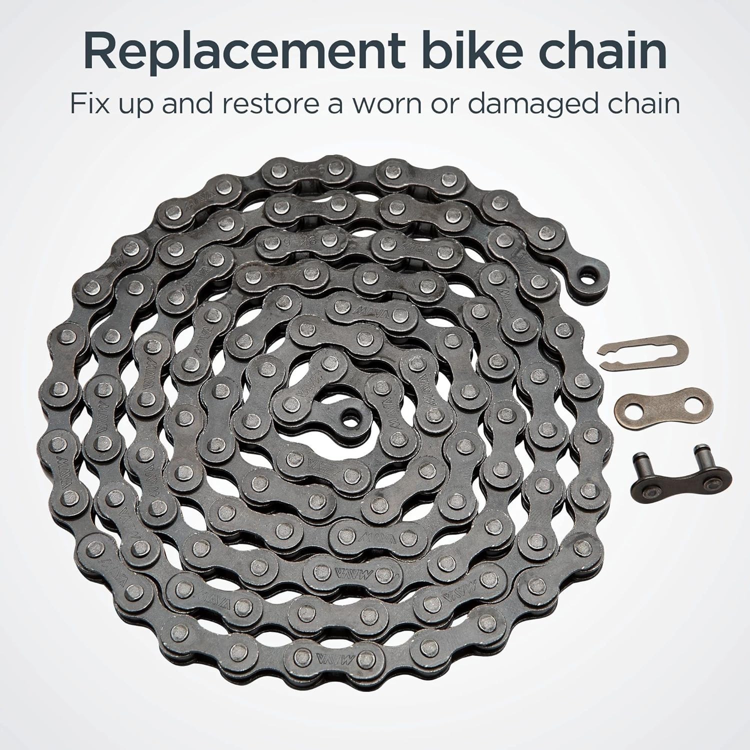 Schwinn Chain, Steel Replacement Chain, 112 Links, Fits Derailleur & Non-Deraill