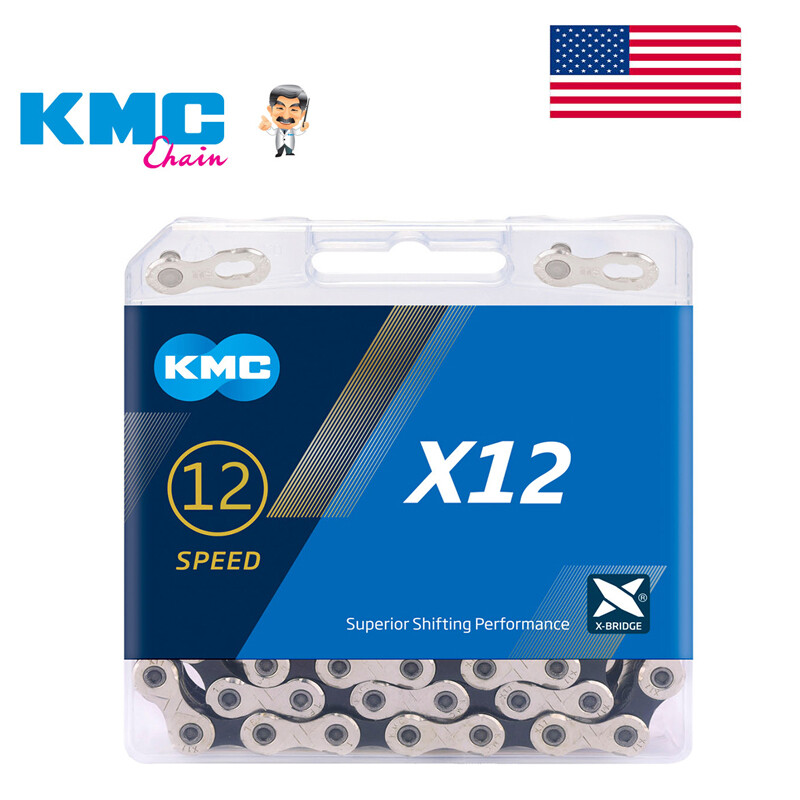 KMC 12 Speed X12 MTB Bicycle Road E-Bike Chain 126L For Campy Shimano SRAM US