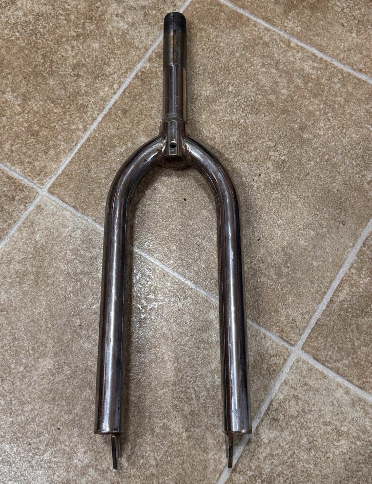 OLDSCHOOL SPINNER STAMPED CARBON STEEL FORKS DATED 1990 REDLINE DIAMONDBACK