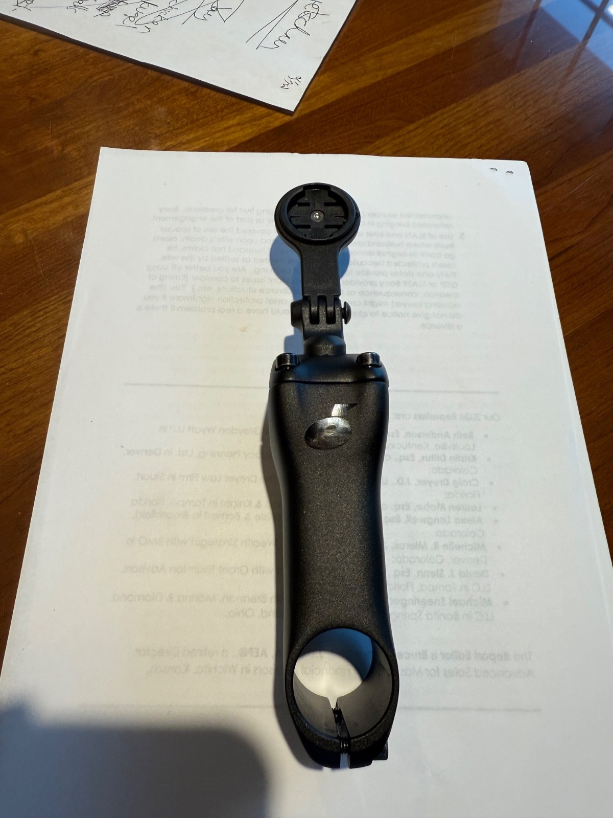 Cervelo ST 36 Stem 90mm -8 with Cervelo Computer Mount