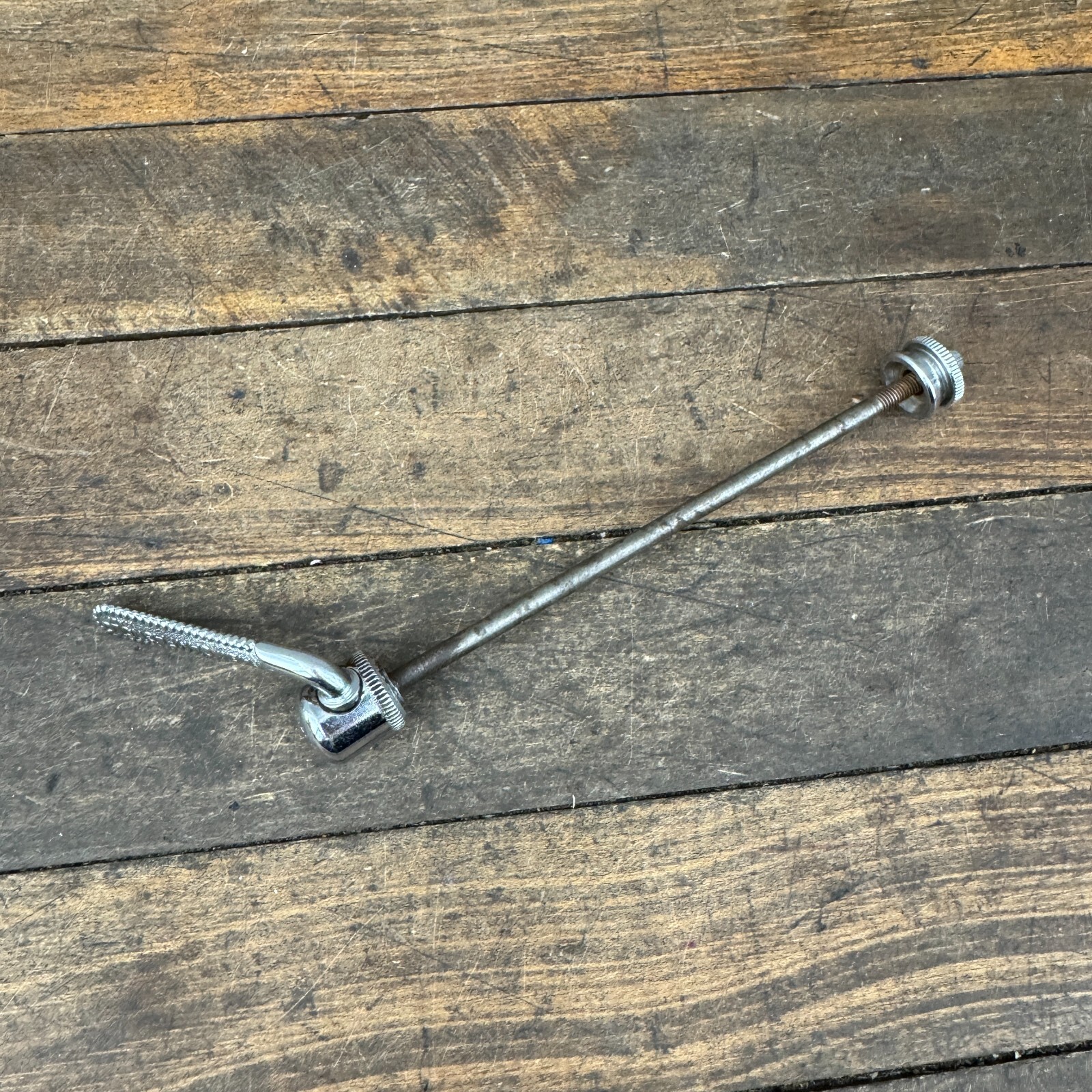 Vintage Campagnolo Skewer Rear 123 mm Flat Patent Campy Straight Block 70s