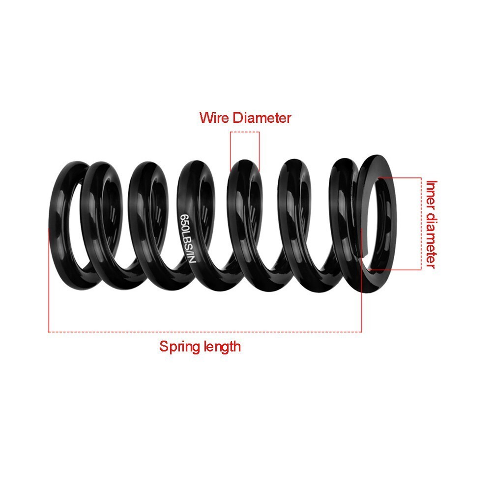 Sturdy Rear Shock Absorber Spring 30 MM ID 350 650 LBS Weight Capacity