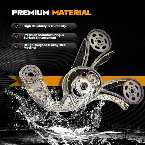 059103333F Engine Timing Chain Kit 1Set Compatible with Audi A4-A8 Q5 Q7 V6