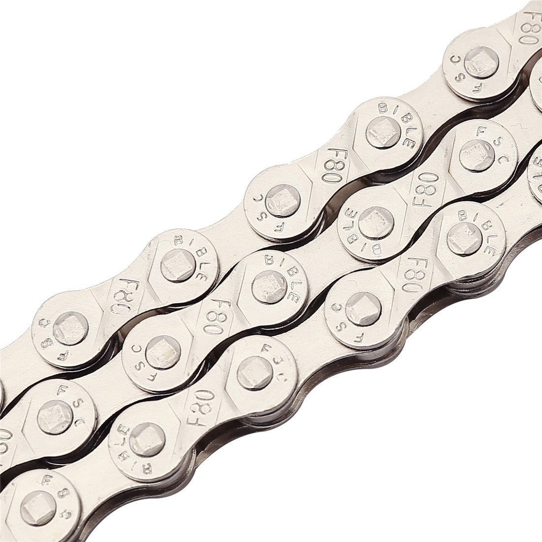 FSC 6,7,8 Speed 116L Bicycle Chains, Silver,Gold (1/2×3/32-Inch) (Silvse)