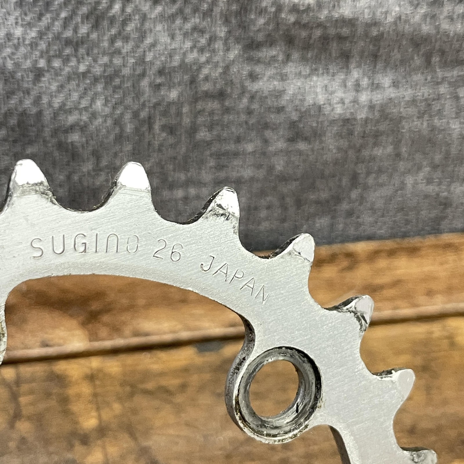 Vintage Sugino 26T Chainring 26 Tooth 74 BCD 5-Arm 80s Japan MTB Inner Ring AL