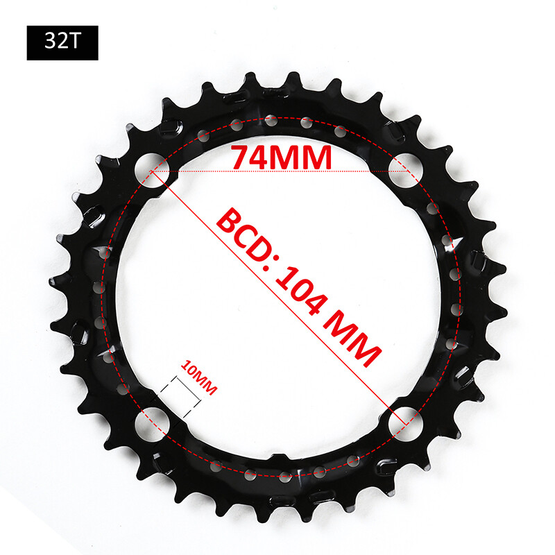 Bike Chainring 44/32/22t Triple MTB Mountain Bicycle Chain Ring Sprockets 3x9s