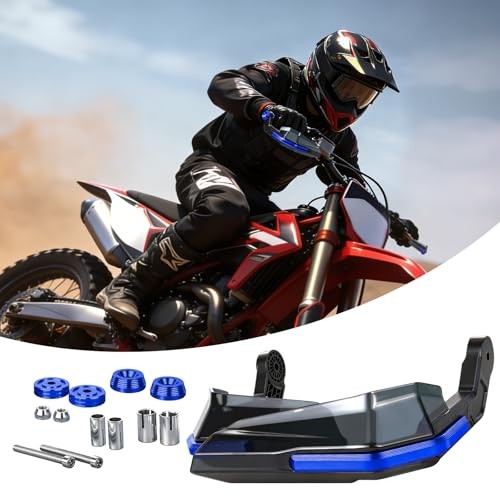 Dirt Bike Handguards, Aperture 0.66-0.83″ Motorcycle Handlebars Guards Blue