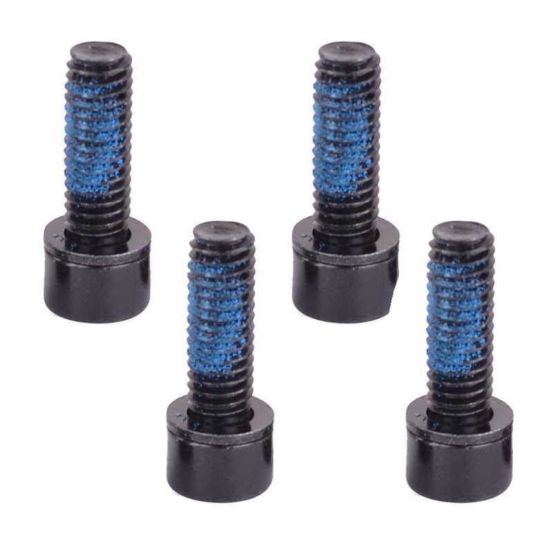 High Carbon Steel Brake Caliper Fix Screws Set of 4 M6*18mm Black Long lasting