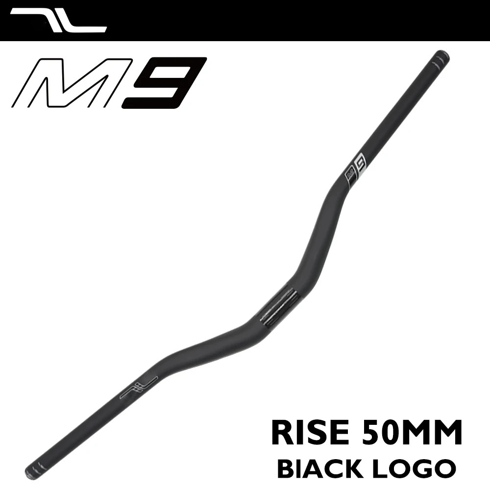 Carbon Mountain Bike Handlebar 31.8mm Clamp 780-800mm 30/50mm Rise 8 Sweep