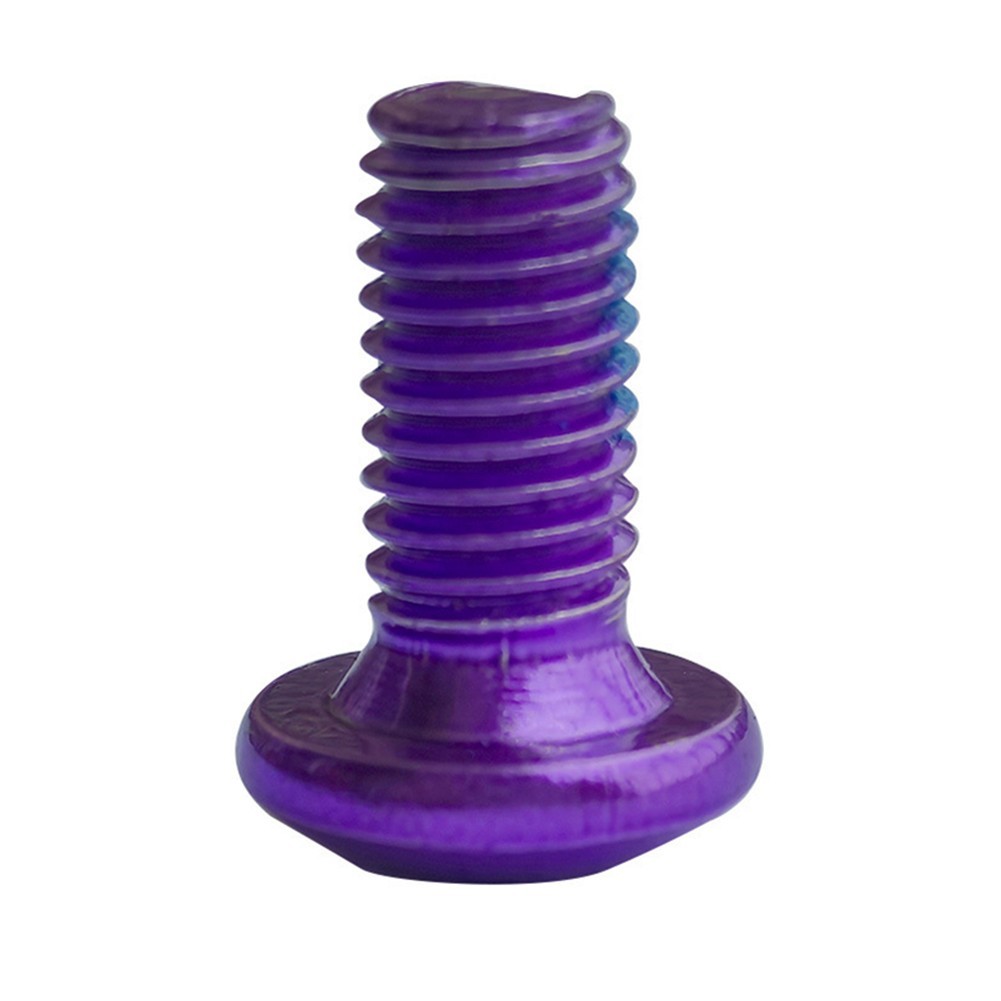 High Carbon Steel Purple T25 Screw Bolts for MTB Bike Box of 12 M5x10mm