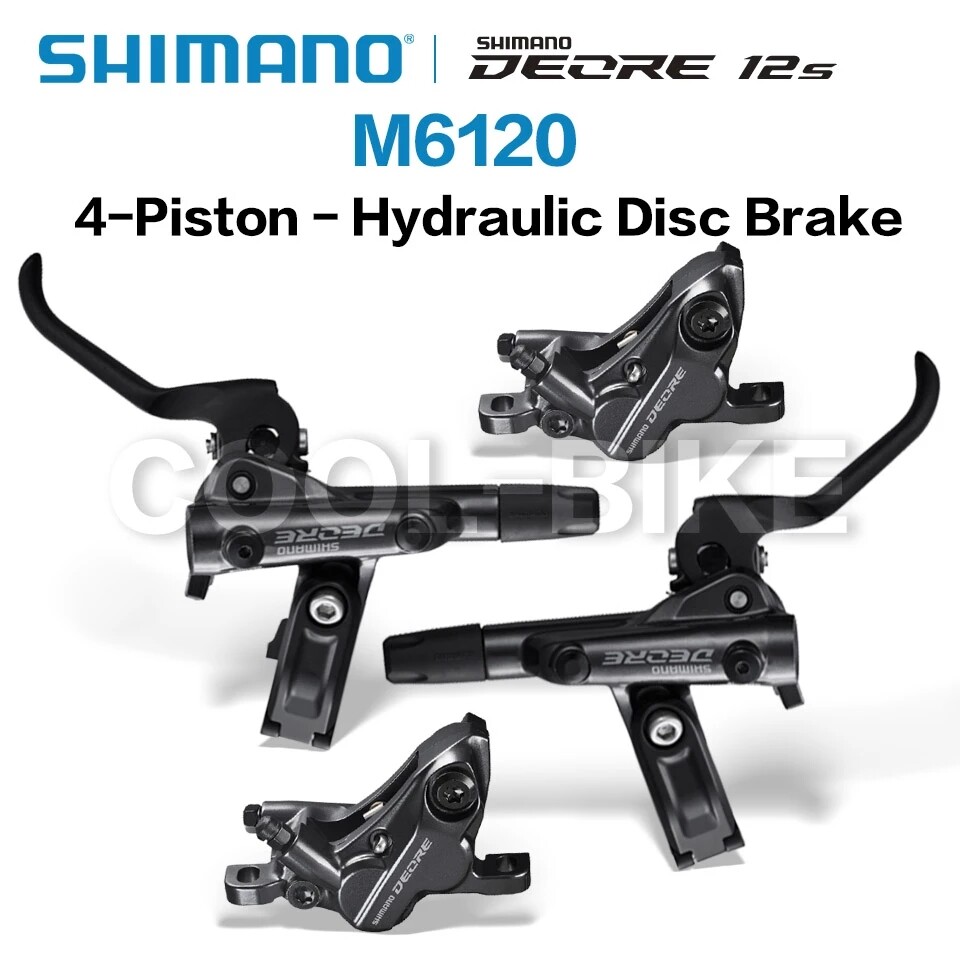Shimano Deore M6120 BL-M6100+BR-M6120 Hydraulic Disc Brake 4-Pistol w/RT56 Rotor