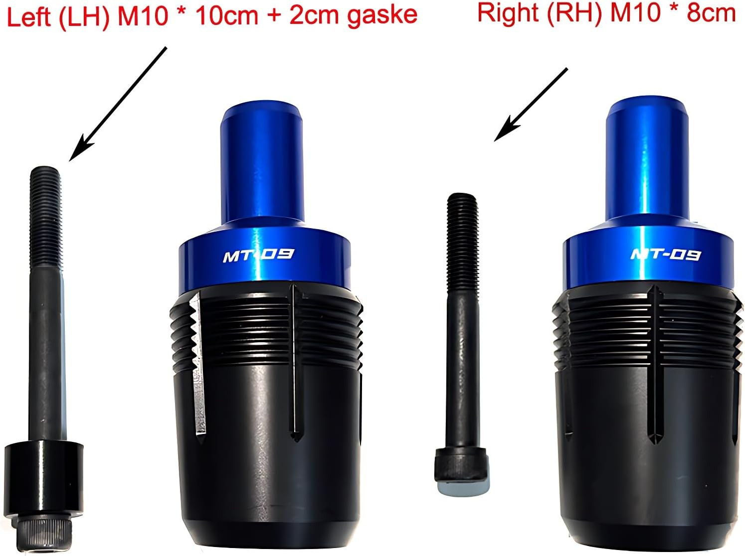 Blue CNC Frame Sliders Fit for Yamaha MT-09/MT-09 SP (2021-2025) & Tracer 9/9GT/
