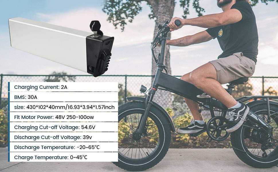 48V 10.4ah 14ah Ebike Battery for lectric xp step over 3.0 folding ebike battery