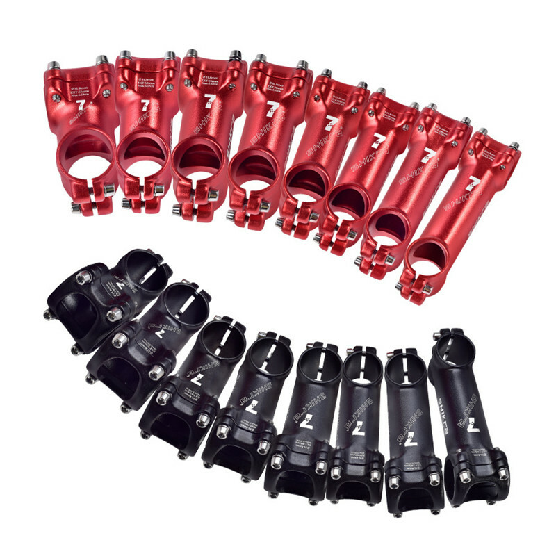 Aluminum Bicycle Short Stem 7° Mountain Bike Handlebar Stem 35-110mm Red/Black