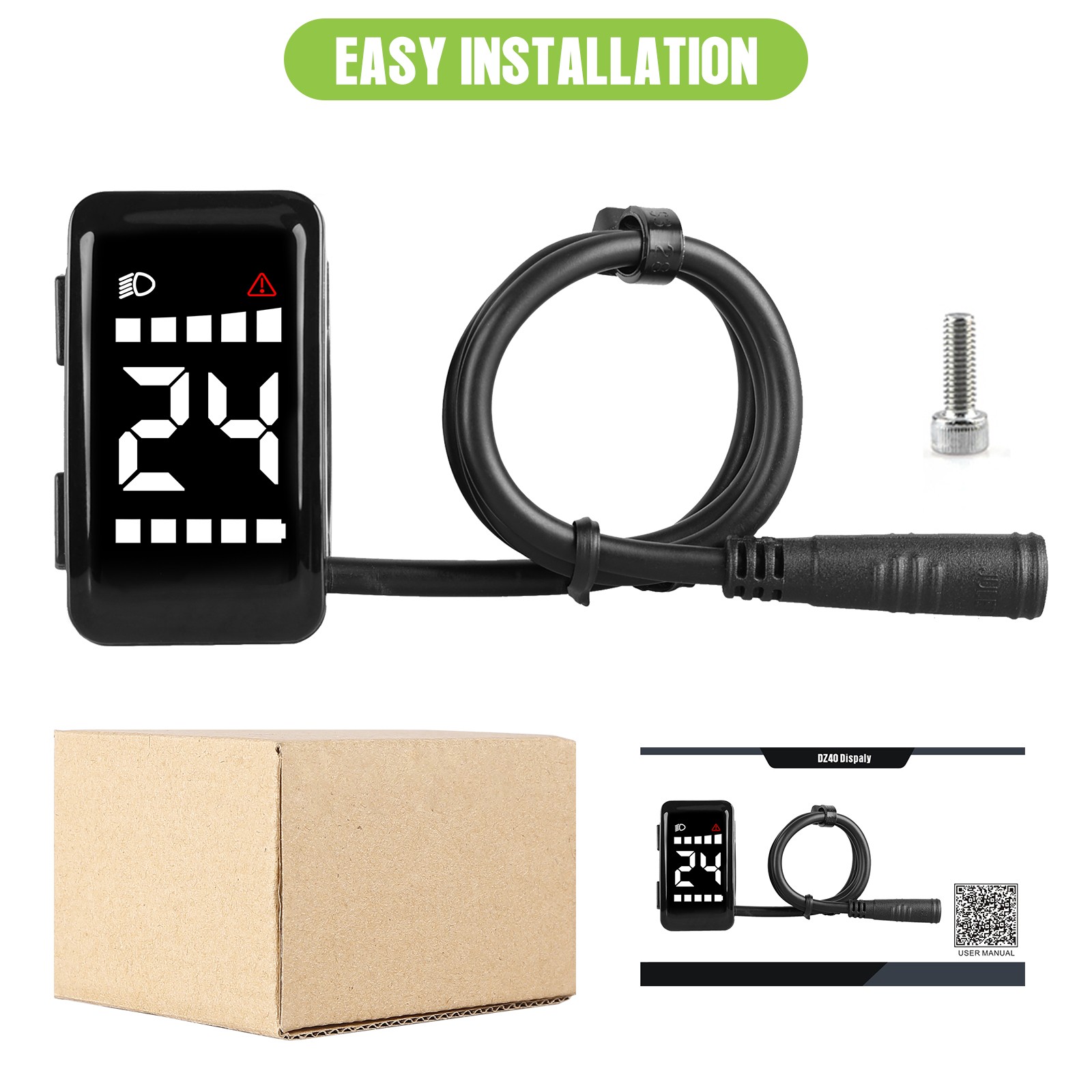 DZ40 Ebike Display for BAFANG BBS/HD Mid Drive Motor UART Protocol Bicycle