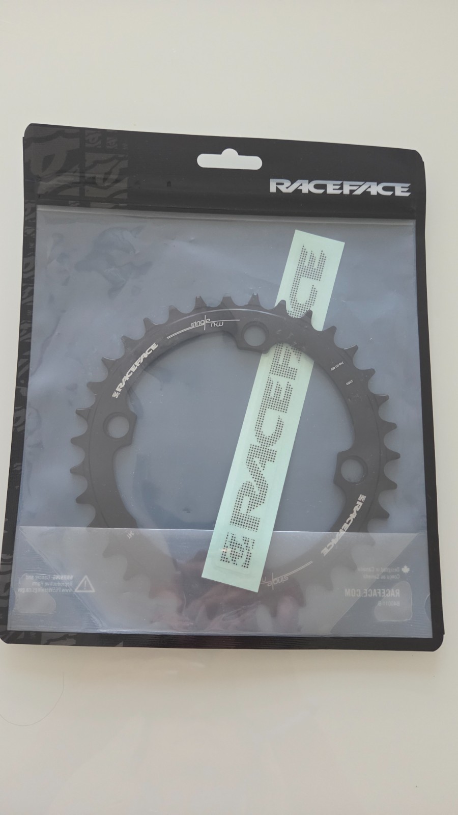 RaceFace Gravel Narrow Wide 104 BCD Chainring 34t 10-12 Speed 7075 Aluminum 1x
