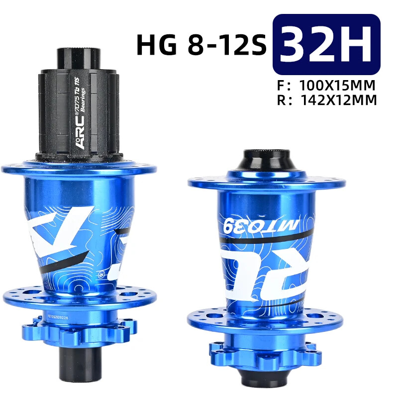 MTB Bicycle Front Rear Hubs 6 Pawls 114 Clicks Sealed Bearings Hubs HG Freehub
