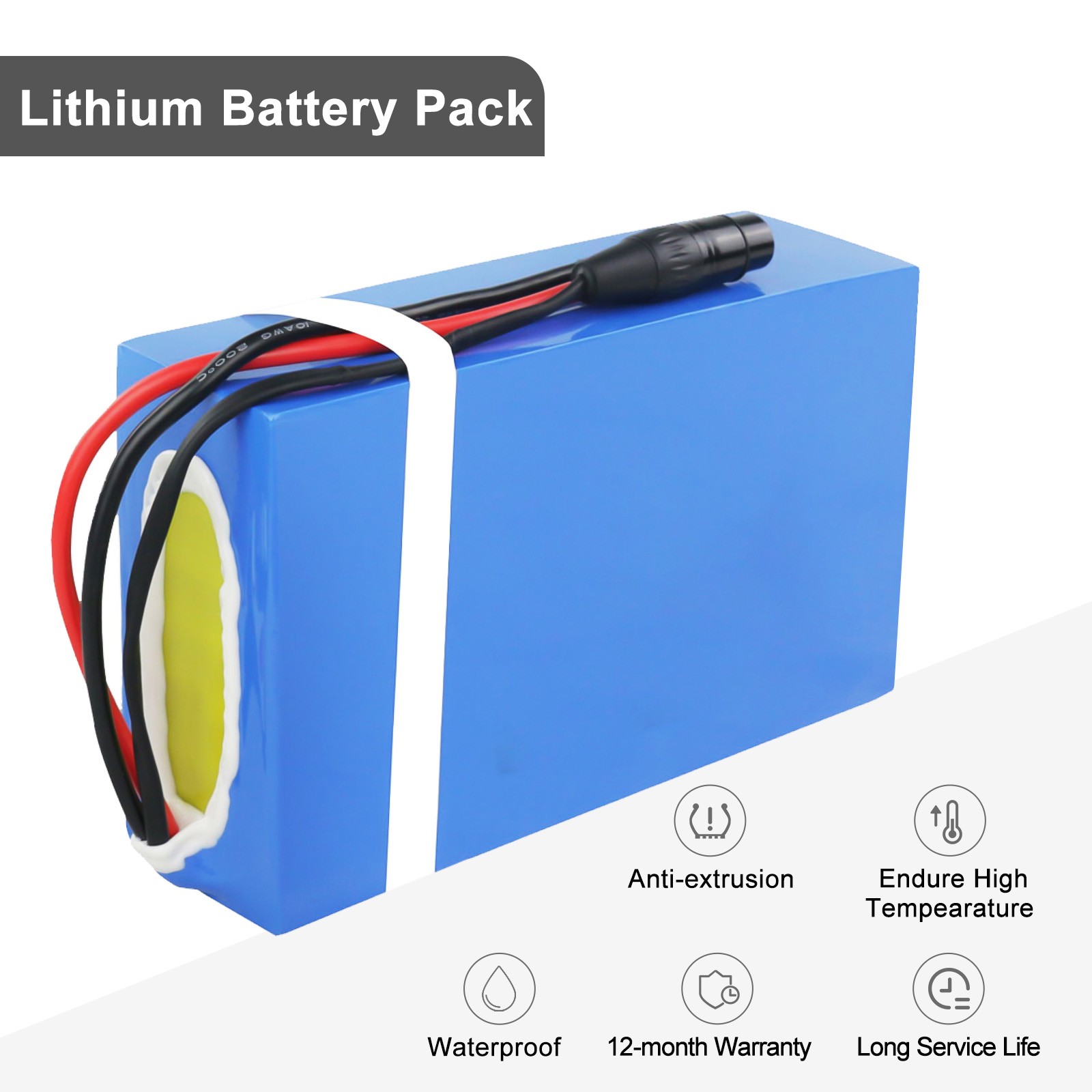 Ebike Battery 36V 48V 72V 15AH/20AH/30AH Li-Ion for 0~3000W Electric Scooter US