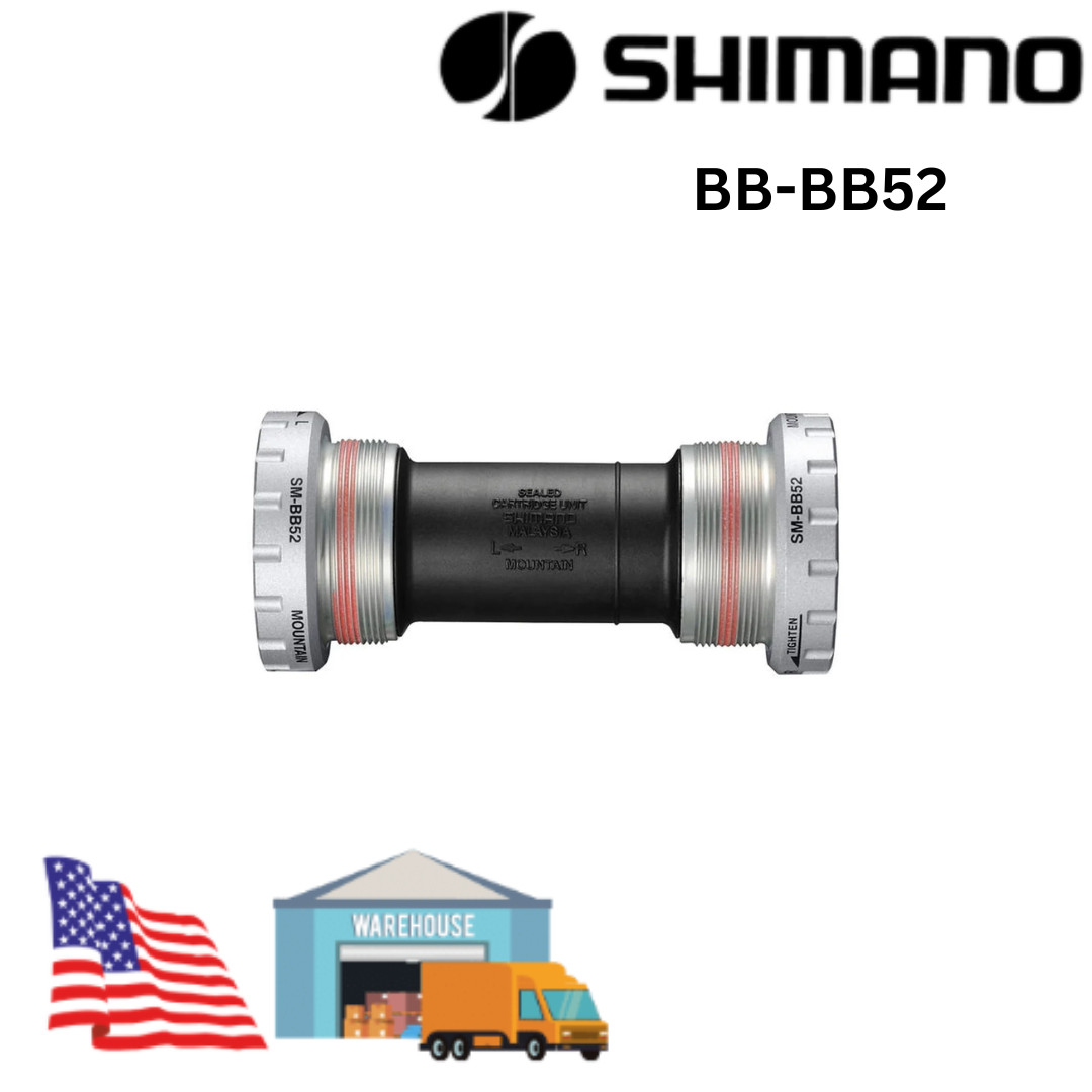 Shimano SM BB52 Deore Alivio Hollowtech II 68/73mm Bottom Bracket SM-BB52
