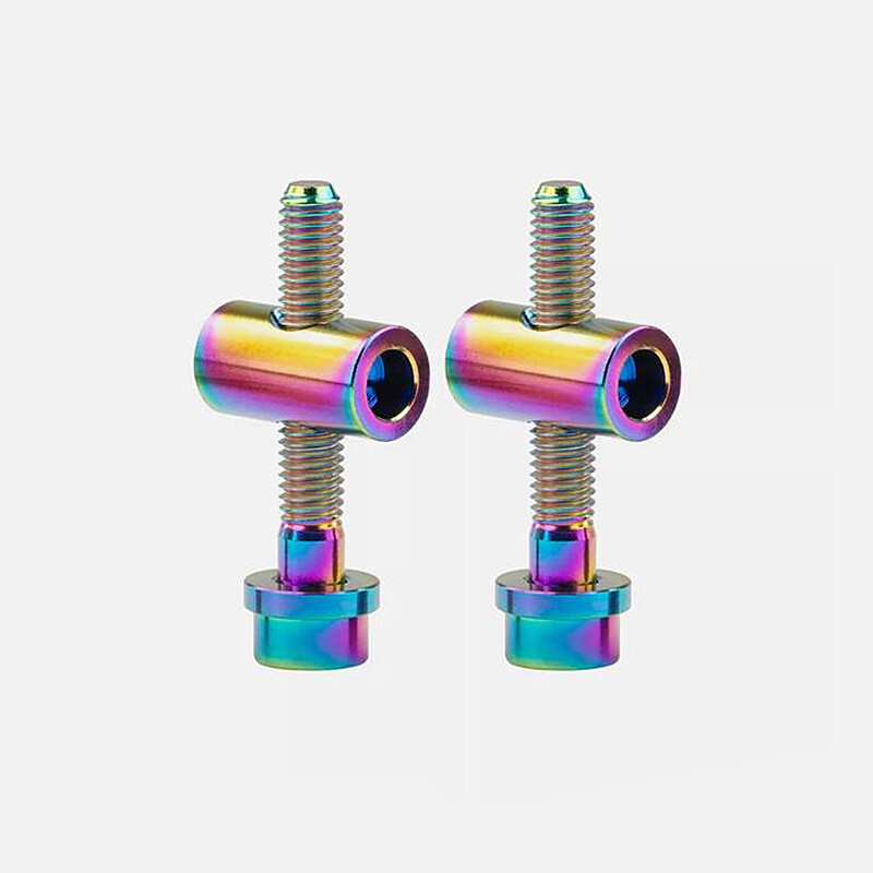 Titanium Bolt M5x30 40mm Bike Seat Post Fixed Ti Screw for Bicycle Seatpost 2pcs