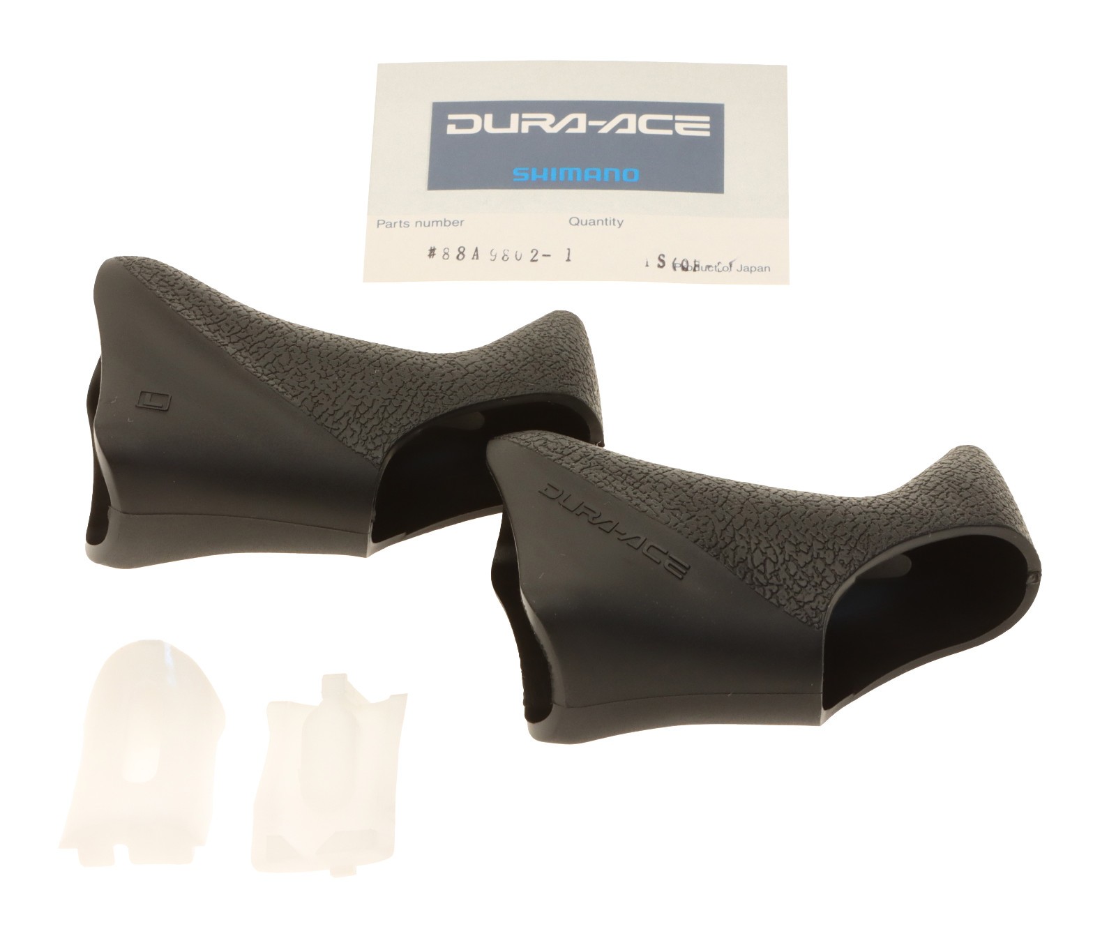 Shimano Dura-Ace Bracket Covers Brake Hoods Pair for BL-7402 Black Aero NEW NOS
