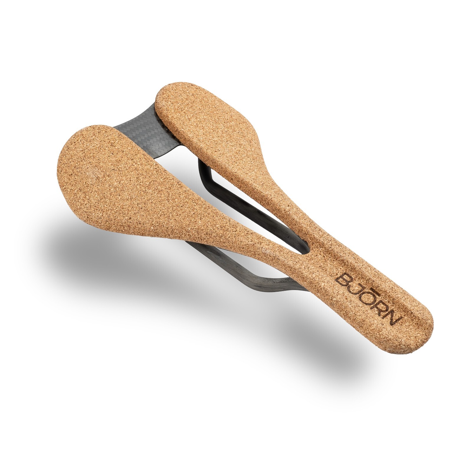 Bjorn Cycles Carbon Bicycle Saddle with Cork pad Probka 143 mm