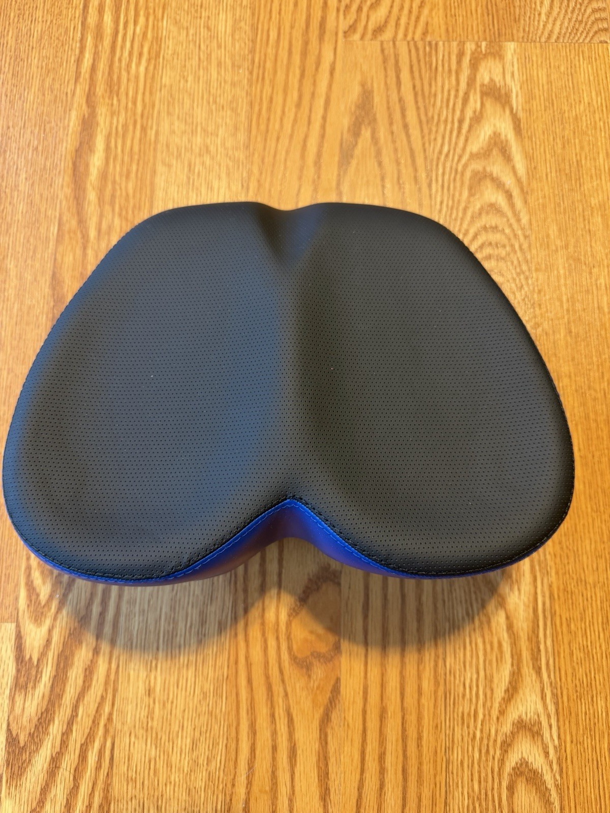 Wide Comfort Bicycle Saddle Black Blue Synthetic Unisex Adult Seat